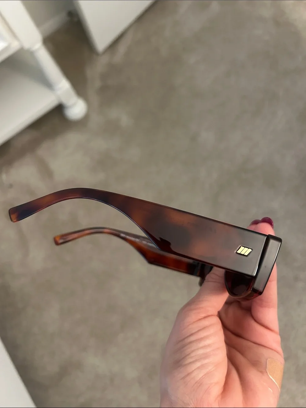 Le Specs brown rectangular sunglasses